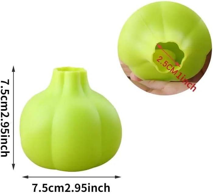 Reusable Green Silicone Garlic Peeler Tube ? Food-Grade, Non-Slip, Easy-Roll Design for Effortless Garlic Skin Removal, Dishwasher Safe Kitchen Tool