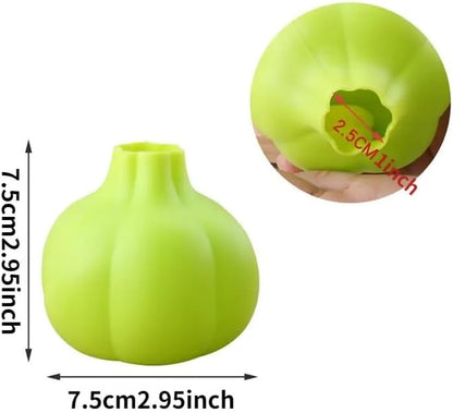 Reusable Green Silicone Garlic Peeler Tube ? Food-Grade, Non-Slip, Easy-Roll Design for Effortless Garlic Skin Removal, Dishwasher Safe Kitchen Tool