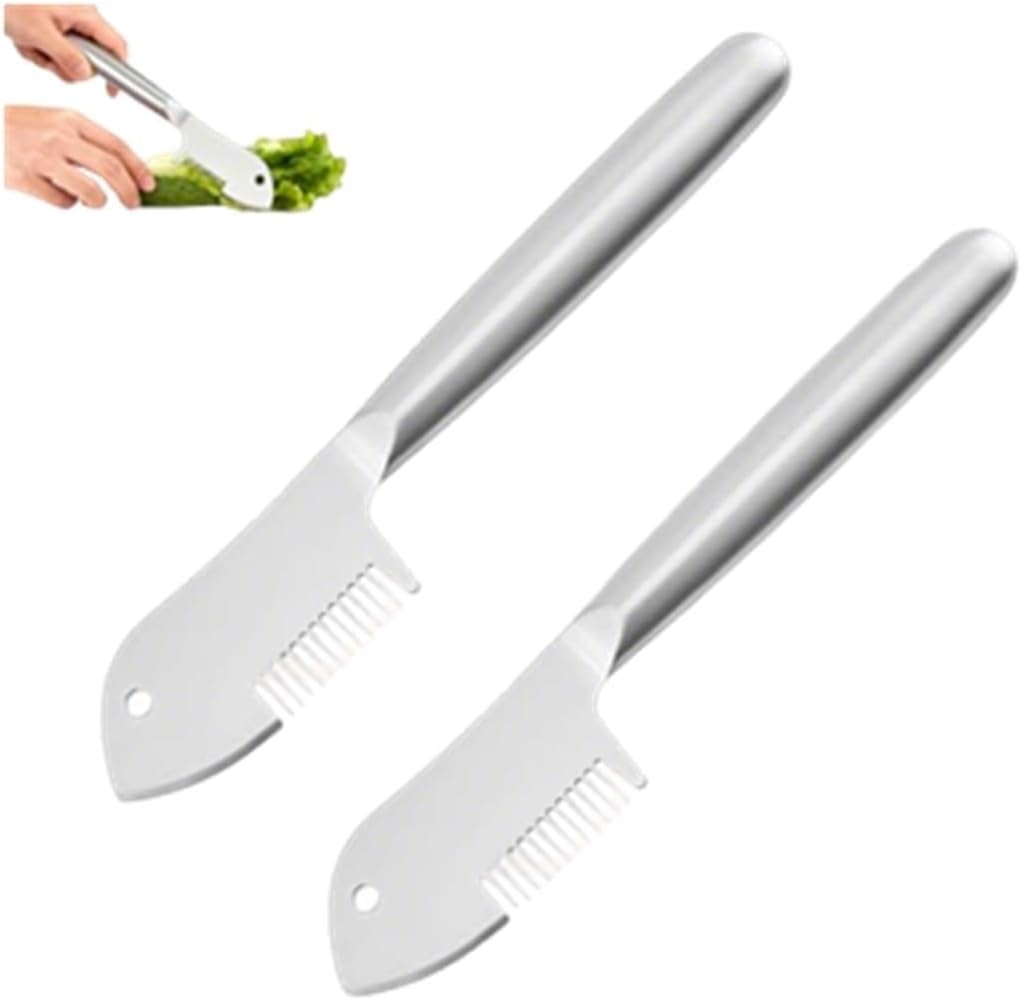 Stainless Steel Julienne Peeler, Multi-Purpose Vegetable Slicer & Shredder for Carrot, Potato, Fruit with Precision Blade