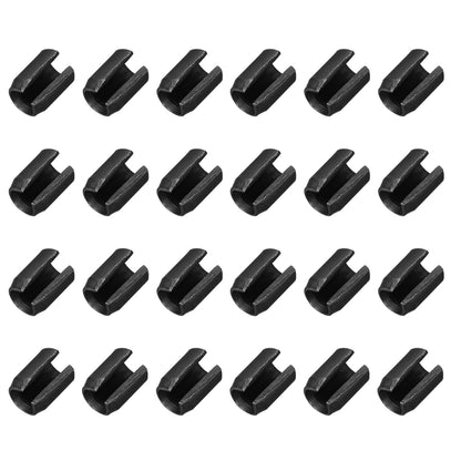 25Pcs Slotted Split Roll Pins 1/2 Inch(12mm) Dia. 1-2/5 Inch(35mm) Length 65Mn Steel Spring Tension Expansion Dowels for Secure Fastening, Black - Colors B