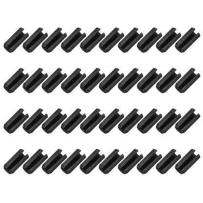 25Pcs Slotted Split Roll Pins 1/2 Inch(12mm) Dia. 1-2/5 Inch(35mm) Length 65Mn Steel Spring Tension Expansion Dowels for Secure Fastening, Black - Colors B