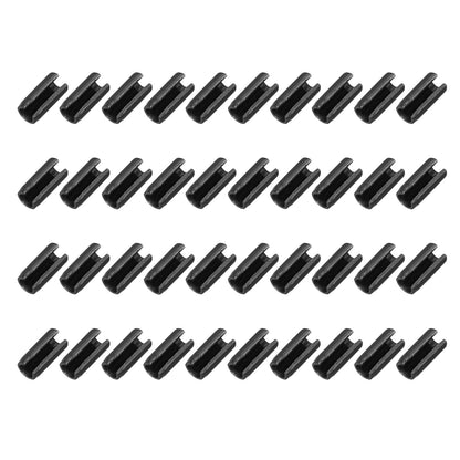 25Pcs Slotted Split Roll Pins 1/2 Inch(12mm) Dia. 1-2/5 Inch(35mm) Length 65Mn Steel Spring Tension Expansion Dowels for Secure Fastening, Black - Colors B