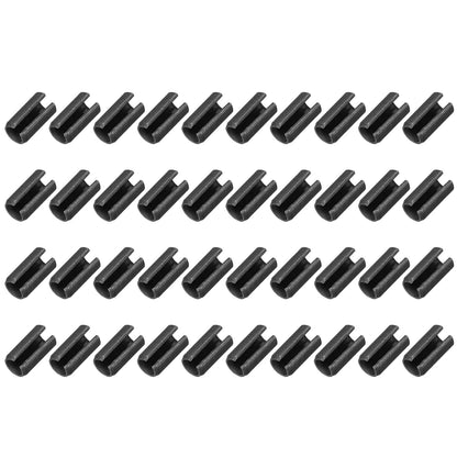 25Pcs Slotted Split Roll Pins 1/2 Inch(12mm) Dia. 1-2/5 Inch(35mm) Length 65Mn Steel Spring Tension Expansion Dowels for Secure Fastening, Black - Colors B