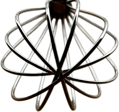 10 inch Stainless Steel Whisk, 5 inches for mixing small amounts of liquids, milkshakes, coffee, juice, etc. 2-piece set (buy 10 inches and get 5 inches as a gift) silver