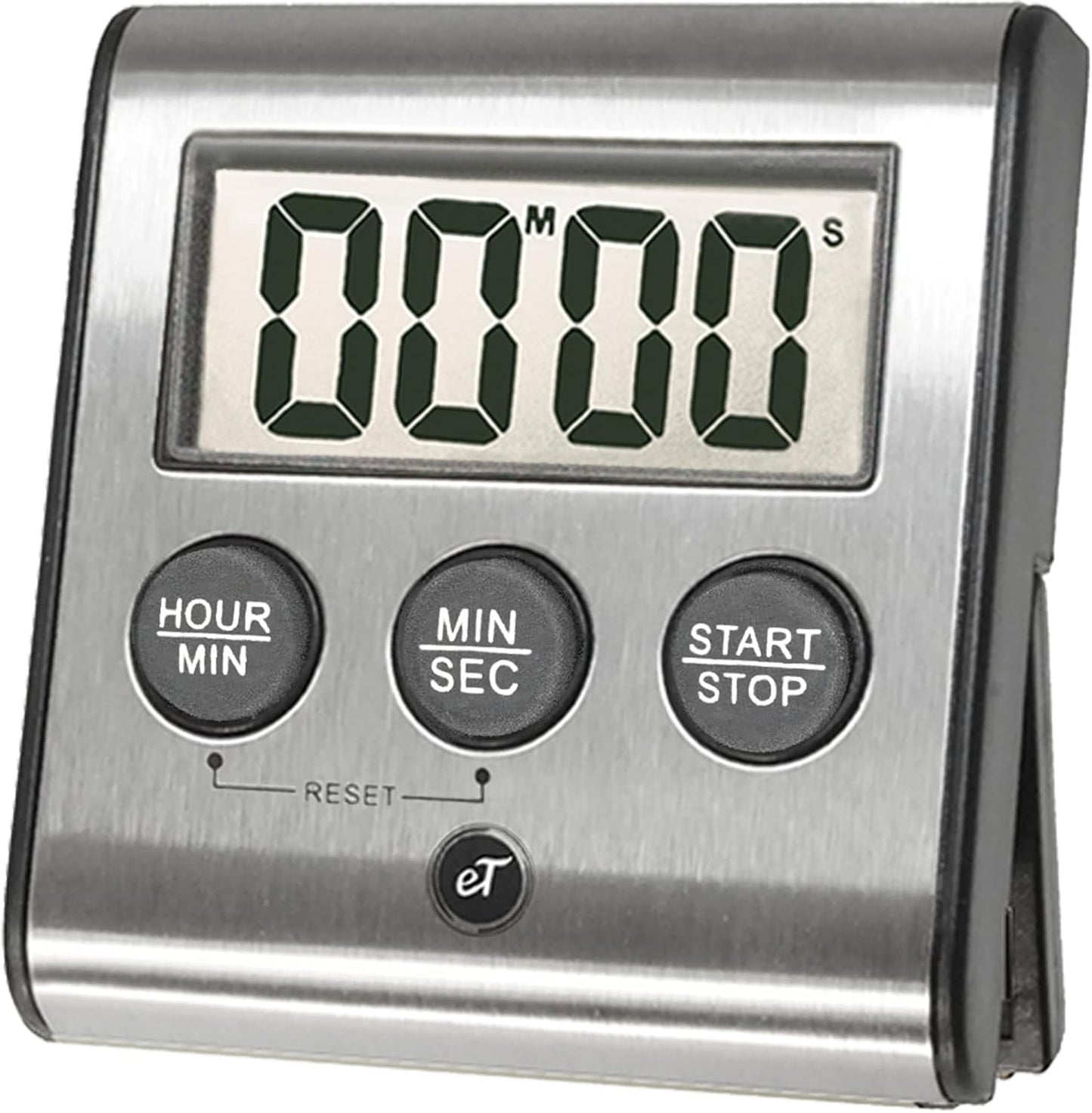Elegant Digital Kitchen Timer Stainless Steel - Loud Alarm - Model eT-23