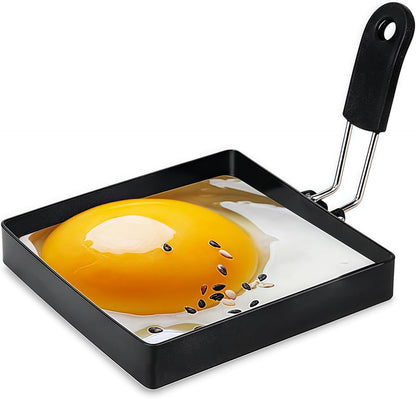 3.5'' Egg Rings with Silicone Handle, Stainless Steel Egg Cooking Rings，Nonstick，For Frying Eggs and English Muffins Pancake, Egg Mold Shaper For Breakfast