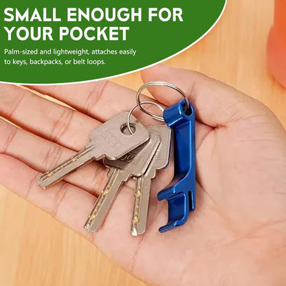 6 Pack Aluminum Alloy Bottle Opener Keychain, Pocket Beer Bar Tool Set