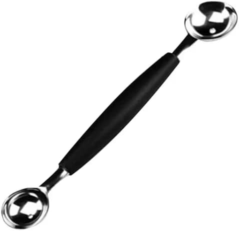 1Pc 2 in 1 Stainless Steel Melon Ballers,Double-Sided Fruit Melon Baller Spoon,Melon Scoop,Suitable Watermelon Cantaloupe Ice Cream,Non-Slip Grip,Kitchen Utensils and Gadgets,Fruit and Vegetable Tools