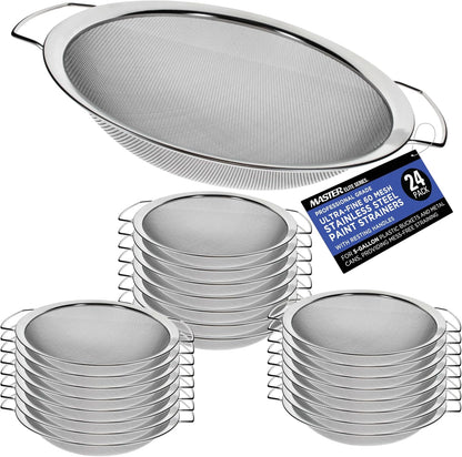 Master Elite 60 Mesh Stainless Steel Paint Strainer, 2 Pack - Fits 5 Gallon