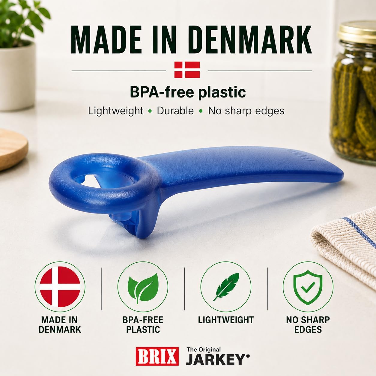 Original Easy Jar Key Opener, Frosted Yellow, Vacuum-Seal Release Tool For Stubborn Lids, Arthritis And Carpal Tunnel Aid