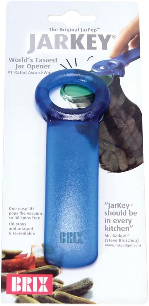 Original Easy Jar Key Opener, Frosted Yellow, Vacuum-Seal Release Tool For Stubborn Lids, Arthritis And Carpal Tunnel Aid