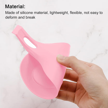 Silicone Spoon Rest, 7.68" x 3.74" Heat Resistant Kitchen Utensil Holder Spatula Ladle Rest for Counter Stove Top, Black 8Pcs