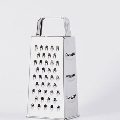 Stainless Steel Kitchen Grater Multi-Use Vegetable Cutter and Cheese Shredder with Non-Slip Handle 7.99X3.58X2.59 Inch for Fruits Ginger and Potato Preparation
