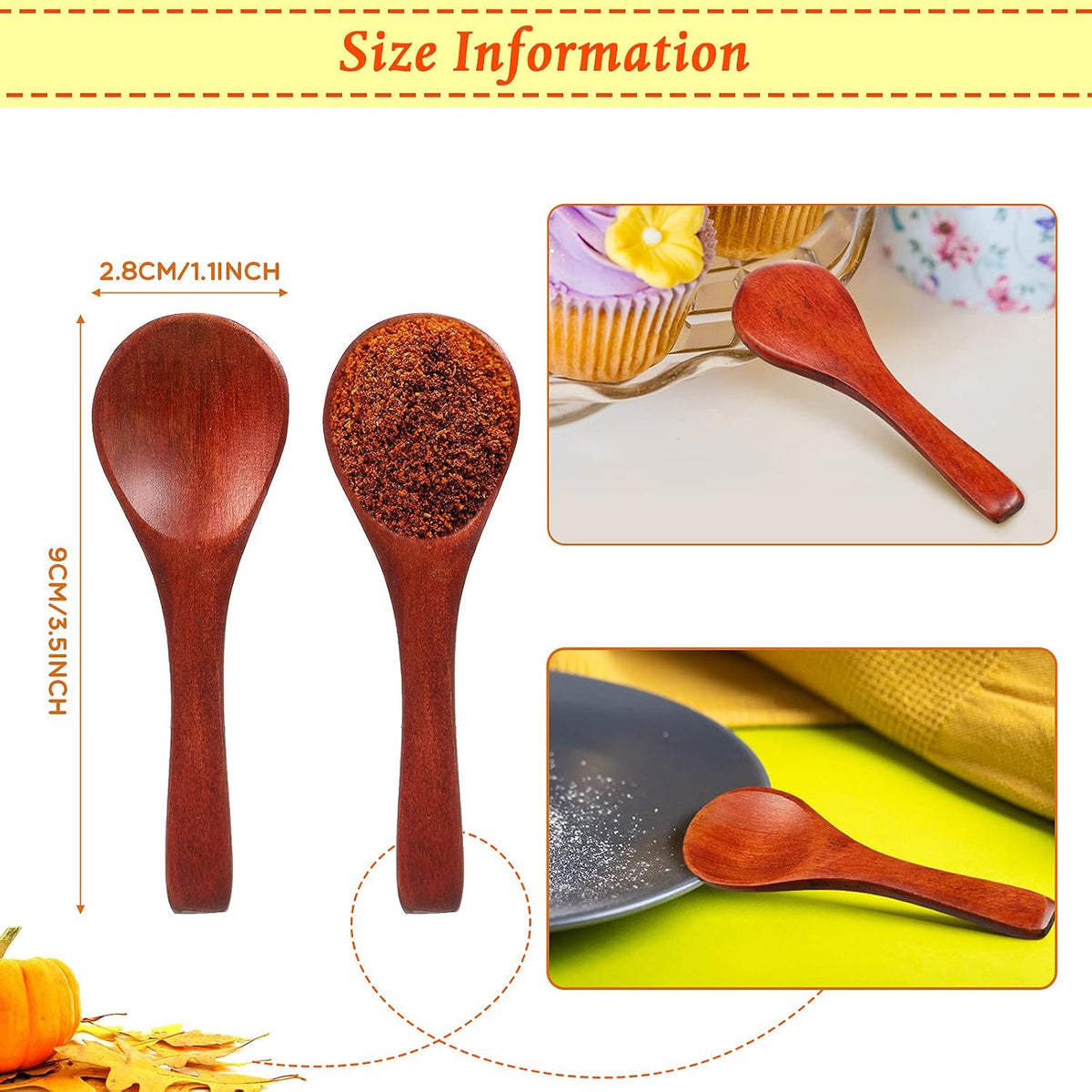 30 Pcs Mini Wooden Spoons, Small Wood Spoon for Jars, Light Brown