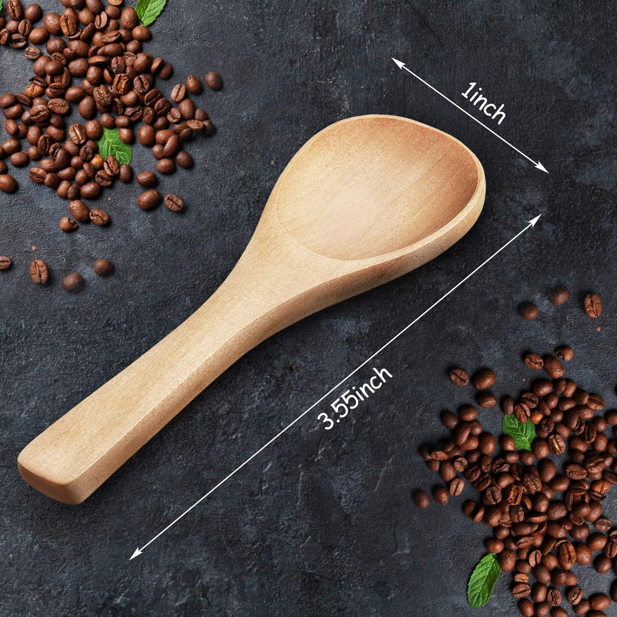 30 Pcs Mini Wooden Spoons, Small Wood Spoon for Jars, Light Brown