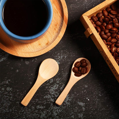 30 Pcs Mini Wooden Spoons, Small Wood Spoon for Jars, Light Brown