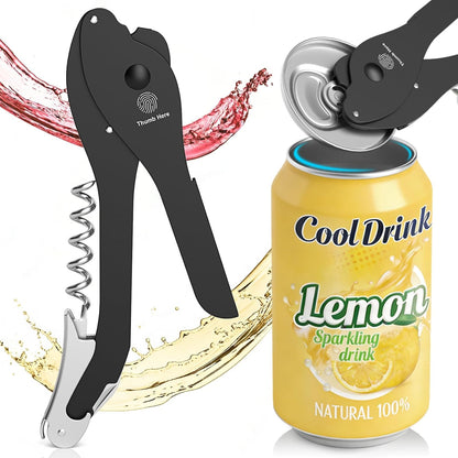ikkle Soda Can Opener Smooth Edge 5-in-1 Portable Can Top Remover
