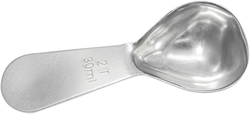 1 Pack Coffee Scoop, 2 Tablespoon, Stainless Steel Measuring Spoons for Ground Coffee, Sugar, Protein Powder, Tea Leaves (1, Silver, 30 ml)