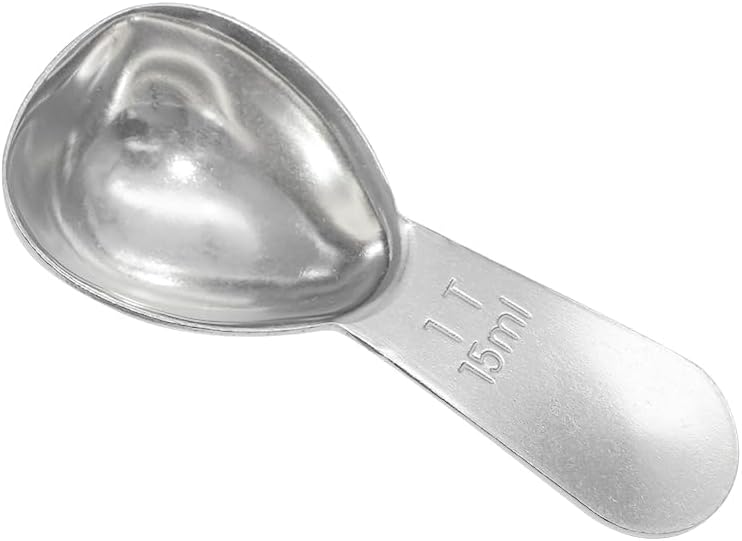 1 Pack Coffee Scoop, 2 Tablespoon, Stainless Steel Measuring Spoons for Ground Coffee, Sugar, Protein Powder, Tea Leaves (1, Silver, 30 ml)