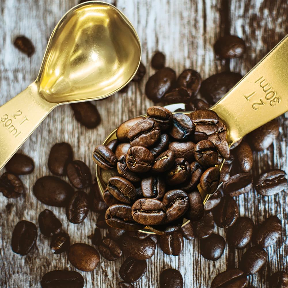 1 Pack Coffee Scoop, 2 Tablespoon, Stainless Steel Measuring Spoons for Ground Coffee, Sugar, Protein Powder, Tea Leaves (1, Silver, 30 ml)