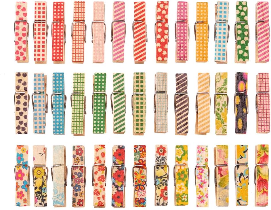 Sturdy 1 Inch Mini Wooden Craft Clothespins 100pcs