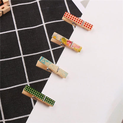 Sturdy 1 Inch Mini Wooden Craft Clothespins 100pcs