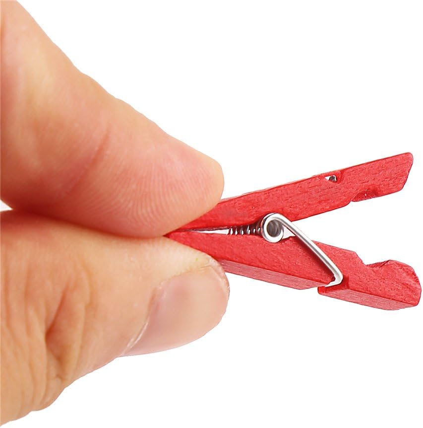 Sturdy 1 Inch Mini Wooden Craft Clothespins 100pcs