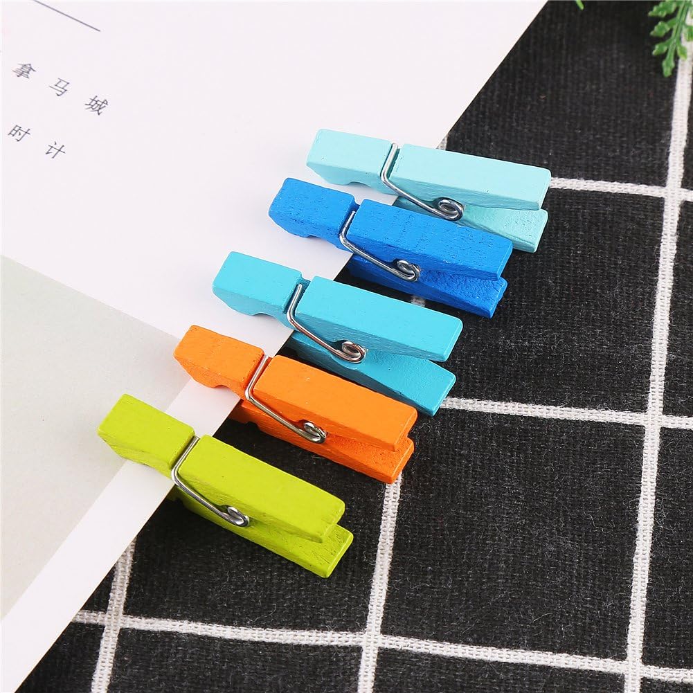 Sturdy 1 Inch Mini Wooden Craft Clothespins 100pcs