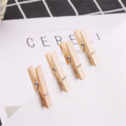 Sturdy 1 Inch Mini Wooden Craft Clothespins 100pcs