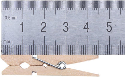 Sturdy 1 Inch Mini Wooden Craft Clothespins 100pcs
