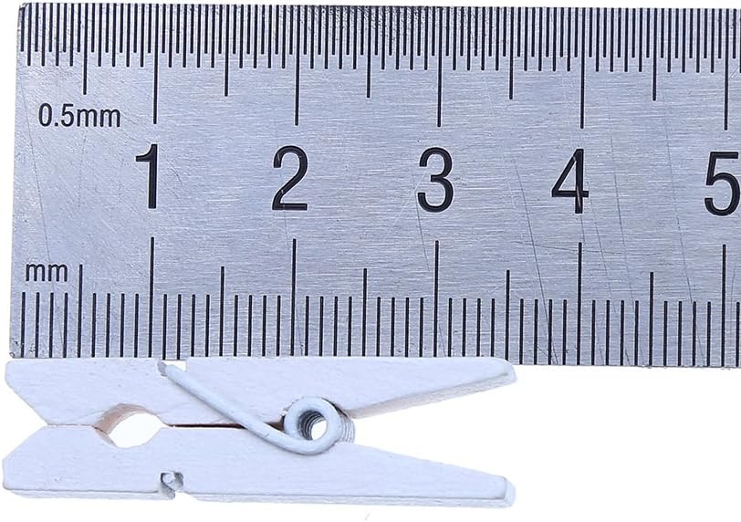 Sturdy 1 Inch Mini Wooden Craft Clothespins 100pcs