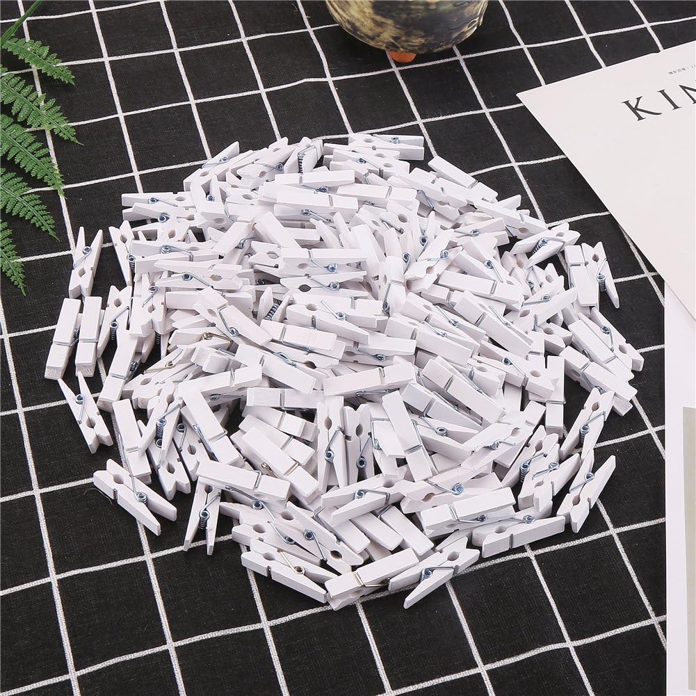 Sturdy 1 Inch Mini Wooden Craft Clothespins 100pcs