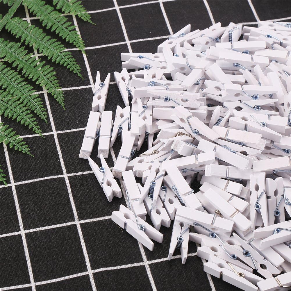 Sturdy 1 Inch Mini Wooden Craft Clothespins 100pcs