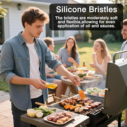 Silicone Pastry & Basting Brush – Heat-Resistant Cooking Brush for BBQ, Grill, Baking, and Kitchen Use