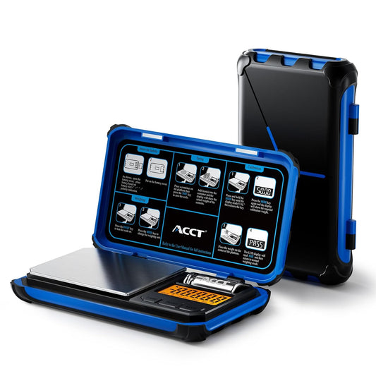 Precision Pocket Scale, 200gx0.01g Jewelry gram Scale | Digital food scale with LCD display, 6 unit conversions, mini kitchen/powder/coffee/coin scale (blue)