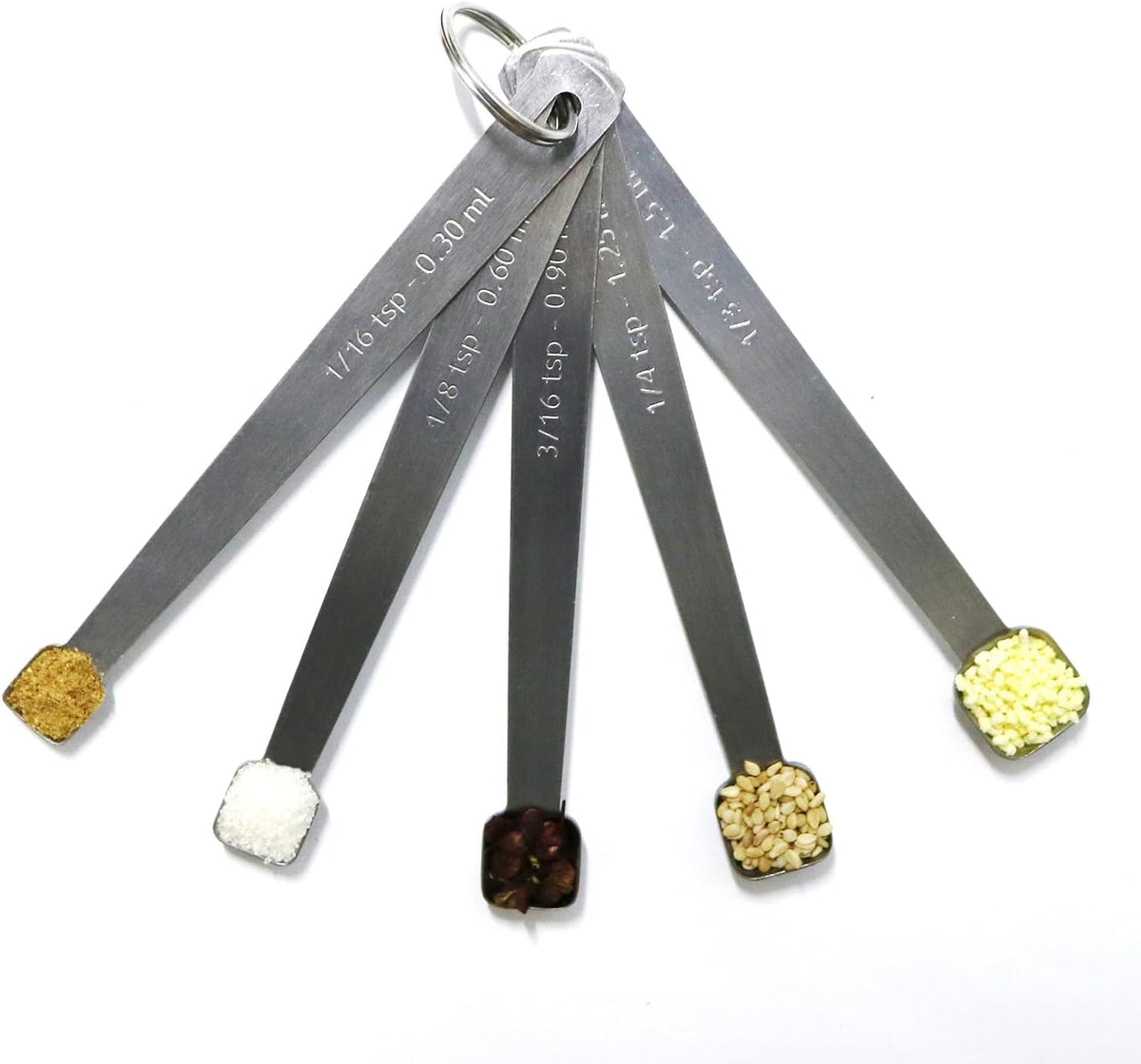Mini Measuring Spoon Set, Square Head Small Teaspoon for Tiny Measurement