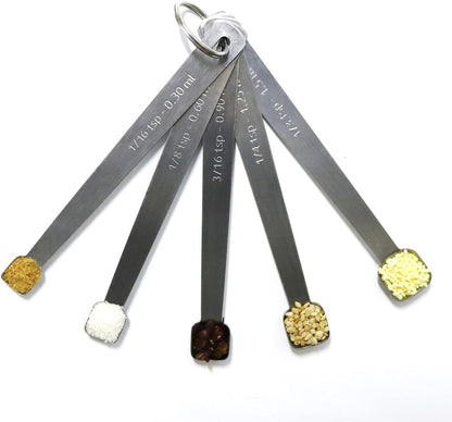 Mini Measuring Spoon Set, Square Head Small Teaspoon for Tiny Measurement