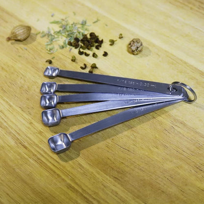Mini Measuring Spoon Set, Square Head Small Teaspoon for Tiny Measurement