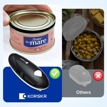 Electric Can Opener, Automatic Can Opener, Suitable for Any Size Cans | Battery Powered, Hands Free, Smooth Edge, Can Opener for Seniors is an Ideal Kitchen Gadget for Women and Left Handed People