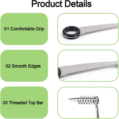2pcs Spiral Cutter Knives, Stainless Steel Vegetable Slicer Cutter Portable Practical Veggies Manual Slicer Kitchen Accessories for Potatoes Cucumbers Carrots Fruits