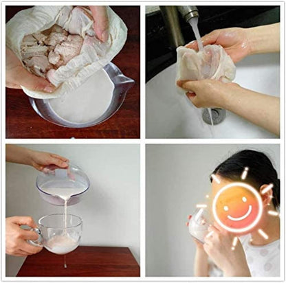 Cheesecloth Bags for Straining,Reusable Cold Brew Coffee Cheese Cloths Strainer,Large Nut Milk Tea Juice Bag,100% Natural Cotton Fine Mesh Filter Bags (X-Small)