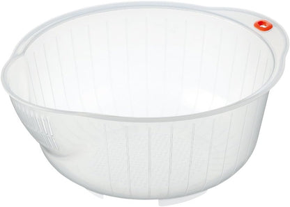 .0800 Japanese Vegetable Fruit Rice Acrylic Wash Bowl, 8-Inch, Clear