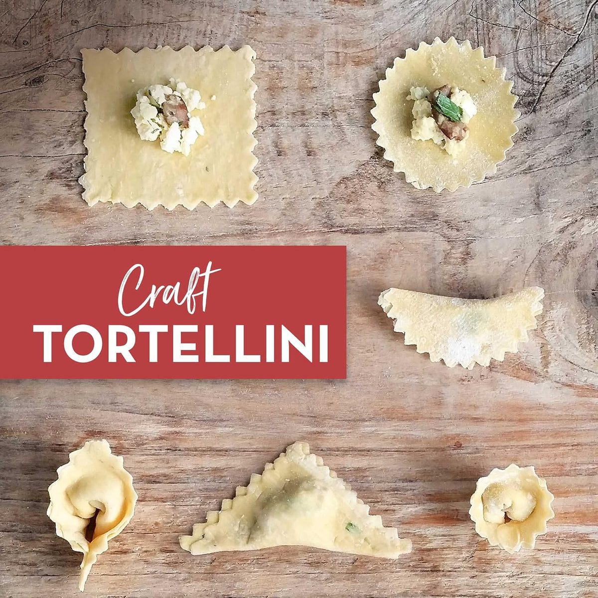 Easy Ravioli Maker Cutter Kit | 3 Ravioli Mold Pasta Gift Set + Cookbook | Ravioli Press Guide to Making Ravioli and Stamp Stuffed Pastas like Tortellini + Recipes for Classic Fillings and Sauces