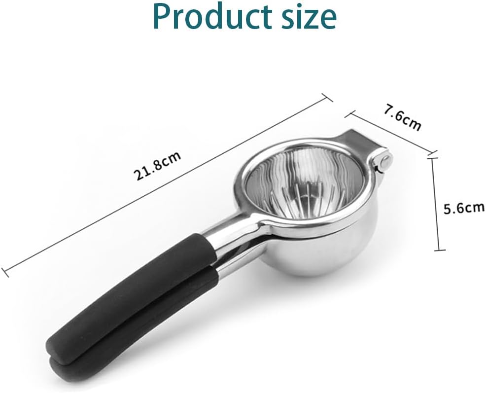 Lemon Squeezer, Heavy Duty Zinc Alloy Manual Citrus Juicer and Lime Squeezer, Handheld Fruit Press for Maximum Juice Extraction, Easy to Clean Metal Hand Juicer for Cooking & Cocktails, Gold