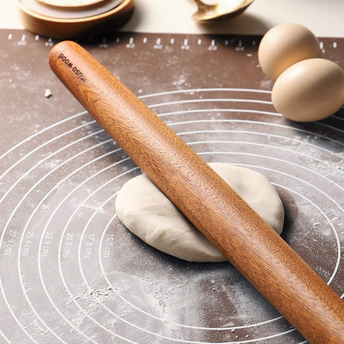 Sapele French Rolling Pin for Baking