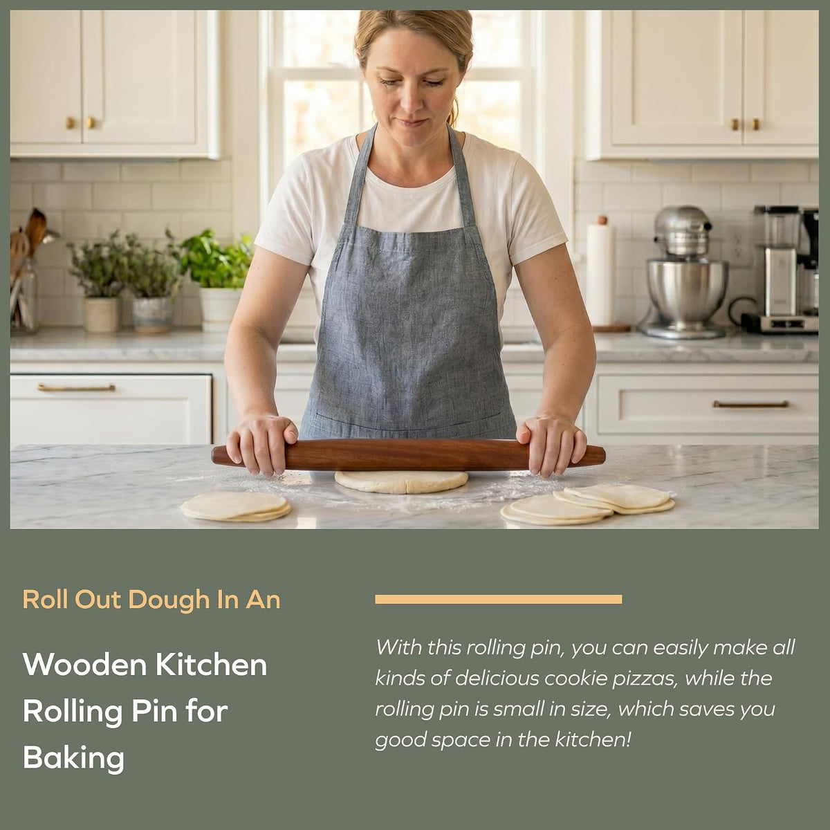 Sapele French Rolling Pin for Baking