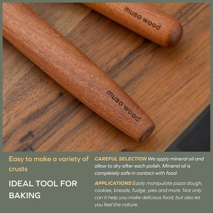 Sapele French Rolling Pin for Baking