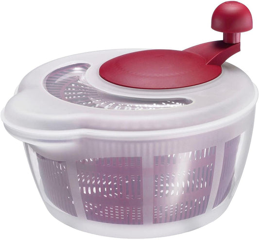 Germany Vegetable and Salad Spinner with Pouring Spout (Red/Clear)