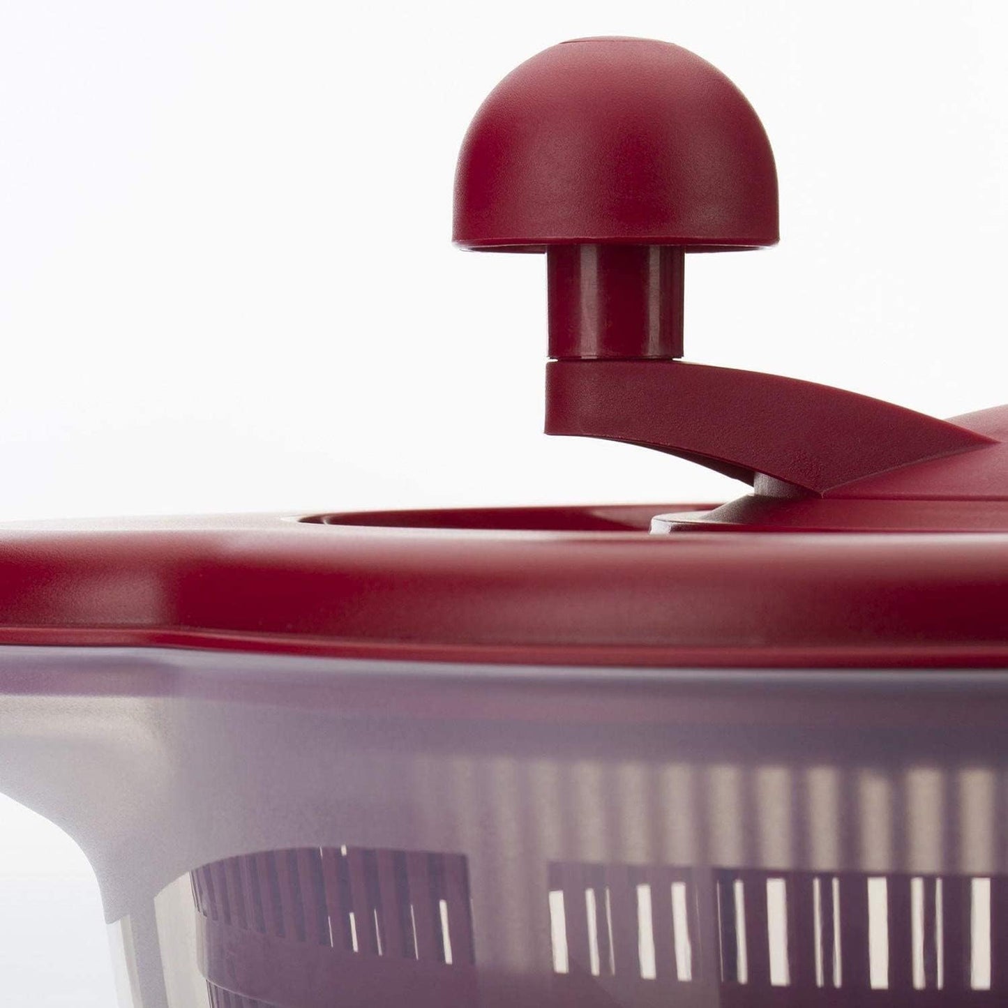 Germany Vegetable and Salad Spinner with Pouring Spout (Red/Clear)