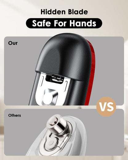 Ultrablde (Basic Version）_Rechargeable Electric Can Openers for Kitchen for Seniors with Arthritis- USB Battery Can Opener for Any Size Can - Smooth Edge, Handsfree, Wall Mountable Opener